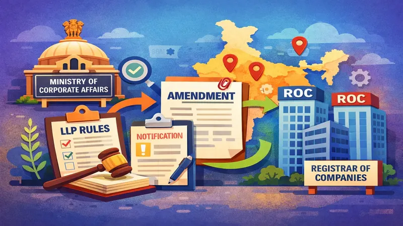 MCA Issues Notification Amending LLP Rules for Establishment of ROCs