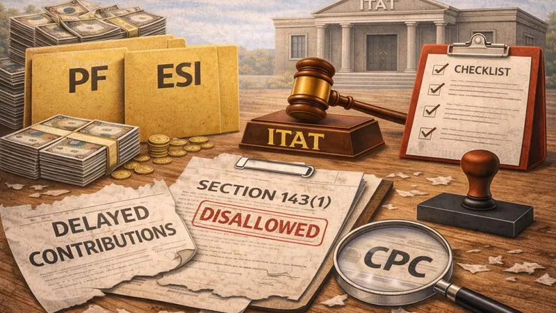 ITAT quashes CPC disallowance of delayed PF/ESI contributions made under Section 143(1)