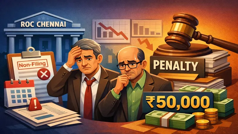 ROC Chennai Imposes Rs. 50,000 Penalty on Ex-Directors for Non-Filing of Financial Statements