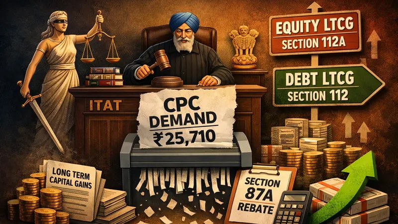 Income Tax Rebate Restriction Applies Only to Equity LTCG u/s Section 112A, Not LTCG from debt investments: Rules ITAT