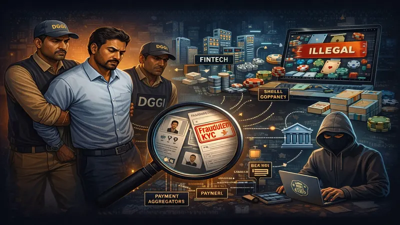 GST Intelligence Unearths Rs. 13,000 Crore Illegal Gaming Network; KYC Firm Director Arrested