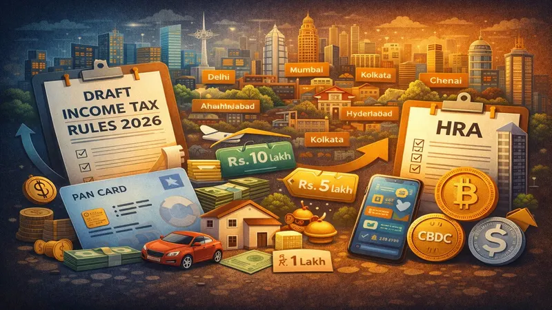 Govt Releases Draft Income Tax Rules 2026 with Major PAN, Crypto and HRA Changes