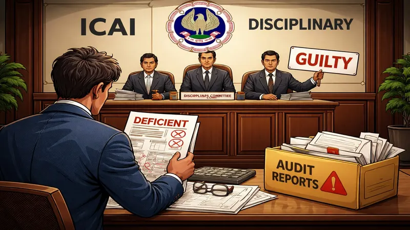 ICAI Disciplinary Committee Finds CA Guilty for Deficient Revised Audit Reports