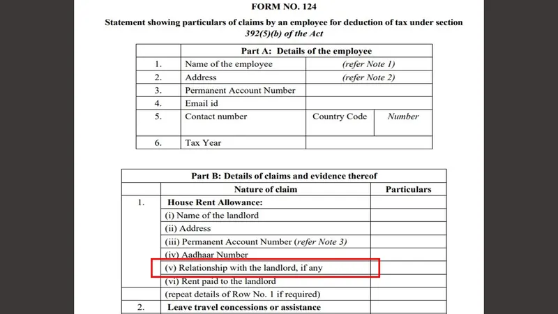 New IT Rules 2026: Mandatory Disclosure of 'Relationship with Landlord' for HRA Claims