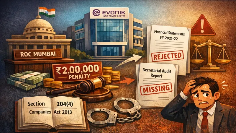 ROC Mumbai Slaps Penalty on Company for Delay in Secretarial Audit Report Filing