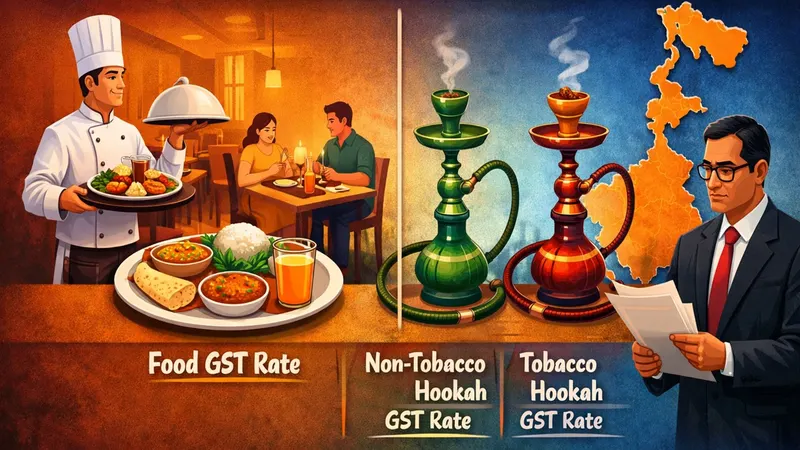 West Bengal AAR Clarifies GST Applicability on Tobacco and Non-Tobacco Hookah in Restaurants