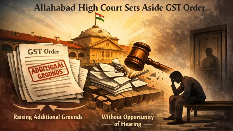 Quasi-Judicial Proceedings Must Remain Formal: Allahabad HC Quashes GST Order for Breach of Natural Justice