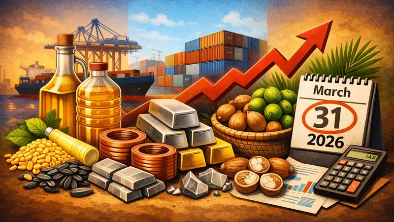 CBDT Revises Tariff Values of Edible Oils, Metals, and Areca Nuts; Effective March 31, 2026