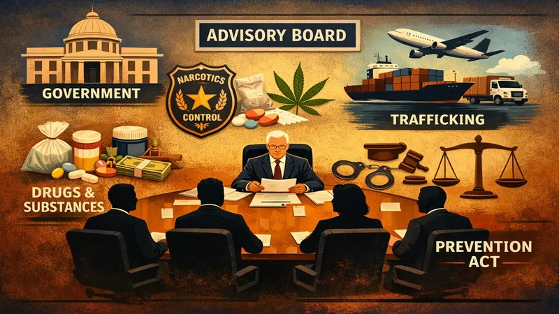 Govt. Reconstitutes Advisory Board Under Prevention of Illicit Traffic in Narcotic Drugs and Psychotropic Substances Act