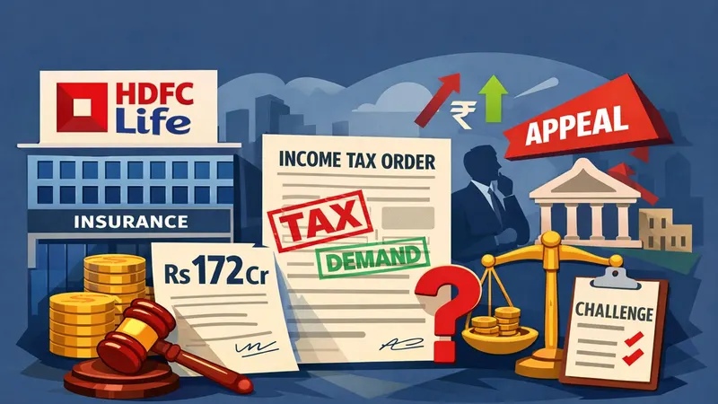 HDFC Life Receives Rs 172 Crore Income Tax Order; Plans to Challenge in Appeal