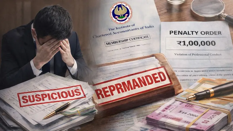 ICAI Reprimands CA for Failing to Verify Suspicious Invoices Rs.1 Lakh Penalty Imposed
