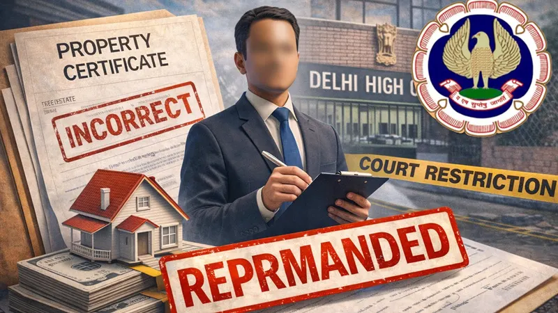 ICAI Reprimands CA for Issuing Incorrect Property Certificate Despite Delhi High Court Restriction