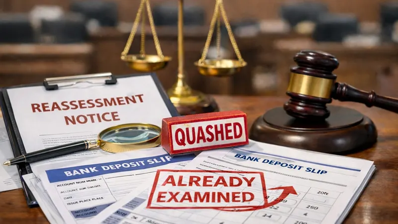 High Court Quashes Reassessment Notice Based on Same Bank Deposits Already Examined Earlier