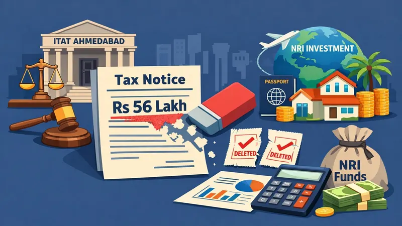 ITAT Ahmedabad Deletes Rs 56 Lakh Addition in NRI Property Investment Case