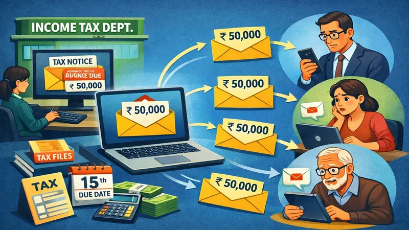 Income Tax Dept Sending Emails Having Similar Amounts to Several Taxpayers