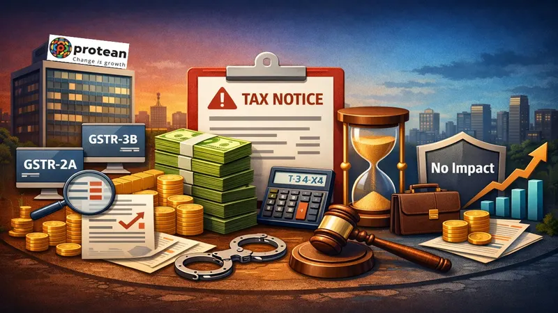 Protean eGov Receives Rs 6.28 Crore GST Demand Order from Commissioner (Appeals)
