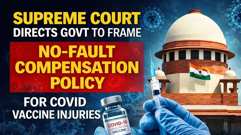 Supreme Court Directs Govt to Frame No-Fault Compensation Policy for COVID Vaccine Injuries