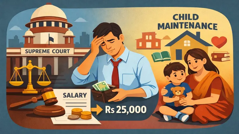 Supreme Court Directs Employer to Deduct Rs 25,000 from Father's Salary for Child Maintenance