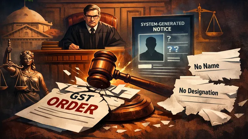 GST Notice Must Identify Issuing Officer: Allahabad HC Quashes Portal-Generated GST Cancellation Order