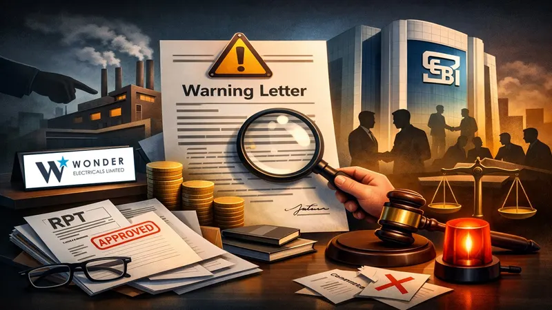 Wonder Electricals Ltd Receives Warning Letter from SEBI Over Related Party Transaction Non-Compliance