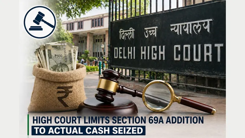 High Court Limits Section 69A Addition to Actual Cash Seized