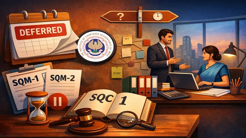 ICAI Defers Mandatory Effective Date of SQM 1 and SQM 2 Standards