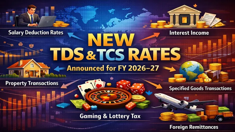 TDS and TCS Rate Chart for Tax Year 2026-2027