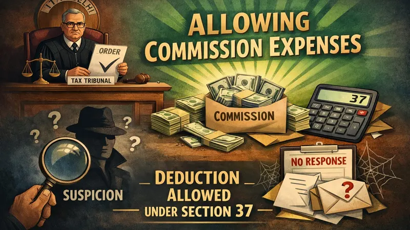 ITAT Deletes Disallowance; Commission Expenses Held Genuine Despite Non-Response
