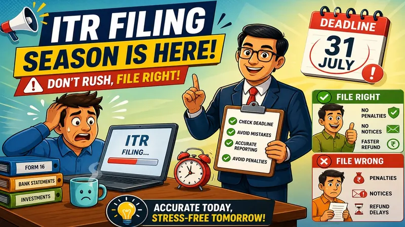 ITR 2026 Filing Starts: What Taxpayers Need to Know Before Submitting Returns