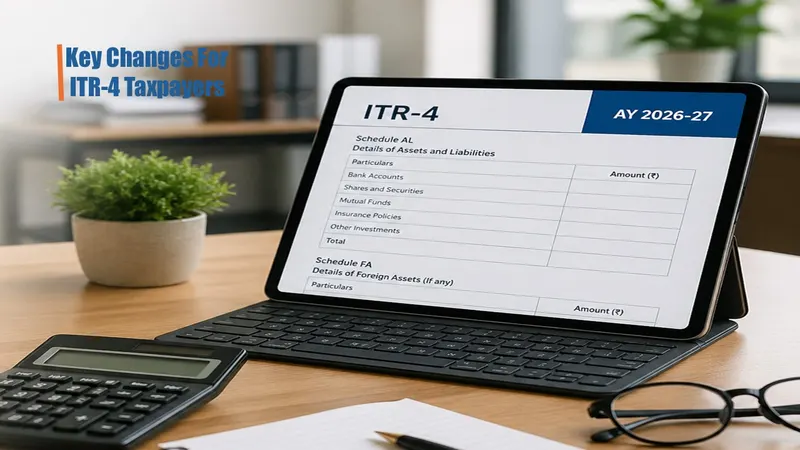 ITR-4 New Rule Requires Small Taxpayers to Disclose Investments for Better Income Tracking