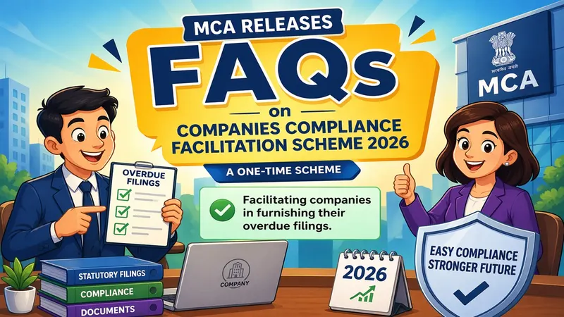 MCA Releases FAQs on Companies Compliance Facilitation Scheme 2026