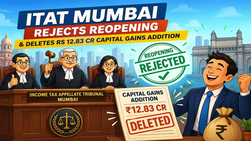 ITAT Mumbai Rejects Reopening and Deletes Rs 12.83 Cr Capital Gains Addition