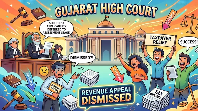 Section 13 Applicability Deferred to Assessment Stage, Revenue Appeal Dismissed