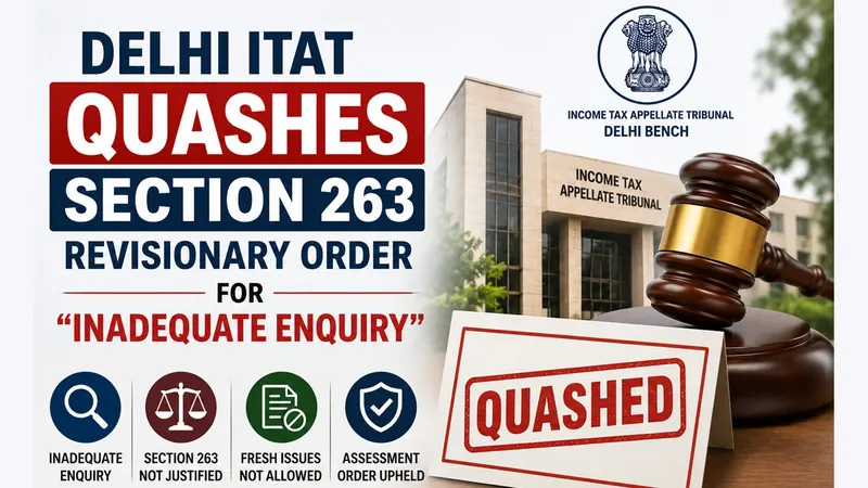 Delhi ITAT quashes Section 263 revisionary order for “inadequate enquiry”
