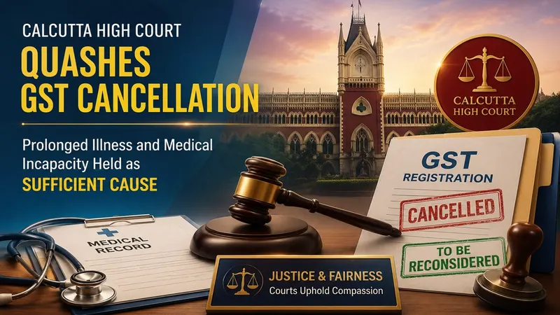 Calcutta High Court Opens Door for GST Registration Revival After Medical Recovery