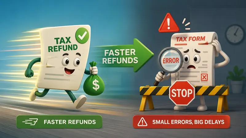Faster Tax Refunds This Year, But Small Errors Can Still Cause Delays