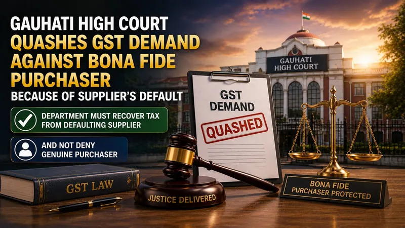 Gauhati High Court Quashes GST Demand Against Bona Fide Purchaser Because of Supplier’s Default