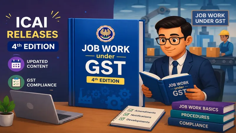 ICAI Releases Fourth Edition of "Job Work Under GST" Handbook