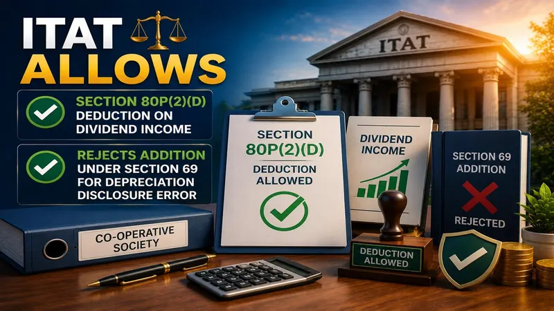 Cooperative Bank Claimed Rs. 2.22 Crore Dividend Exemption Under Wrong Section; ITAT Allows Deduction Under Section 80P(2)(d)
