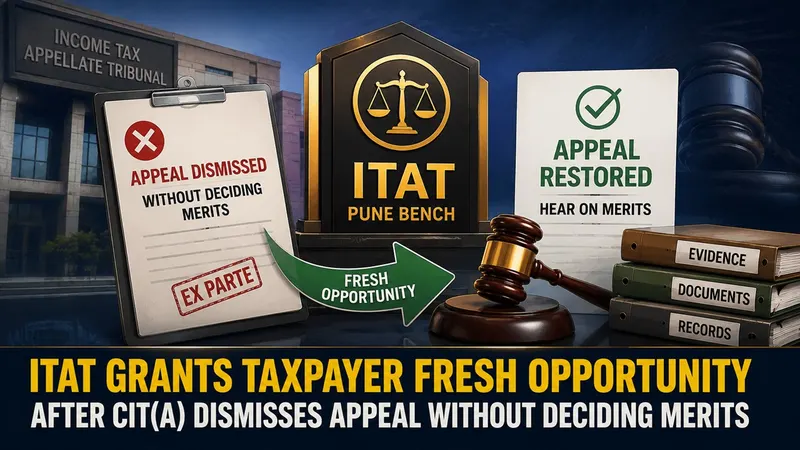 ITAT Grants Taxpayer Fresh Opportunity After CIT(A) Dismisses Appeal Without Deciding Merits
