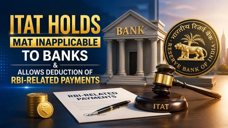 ITAT Reaffirms MAT Provisions Inapplicable to Banking Companies