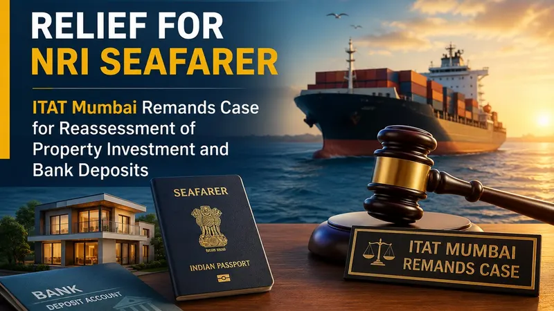 NRI Seafarer Faced Rs. 82.50 Lakh Additions for Property Purchase and Cash Deposits; ITAT Orders Fresh Assessment