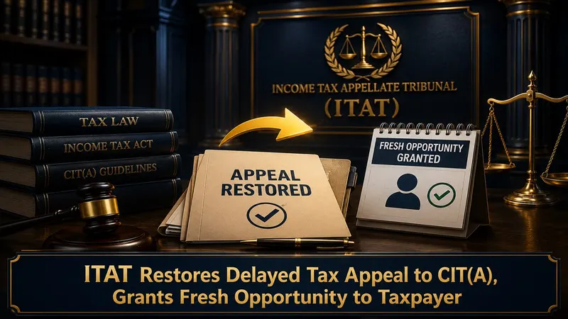 ITAT Restores Delayed Tax Appeal to CIT(A), Grants Fresh Opportunity to Taxpayer
