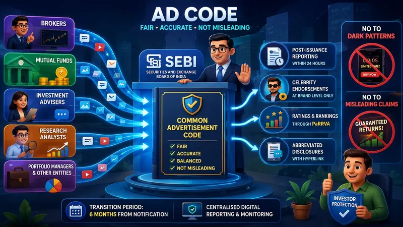 SEBI Proposes Common Advertisement Code for Brokers, Mutual Funds, Advisers and Other Regulated Entities