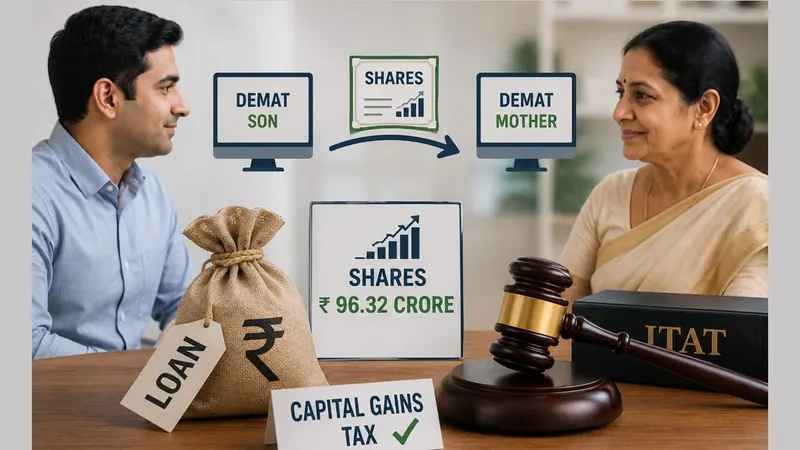 Son Transferred Shares Worth Rs. 96.32 Crore to Mother's Demat Account as ‘Loan’; ITAT Upholds Capital Gains Tax on Transfer