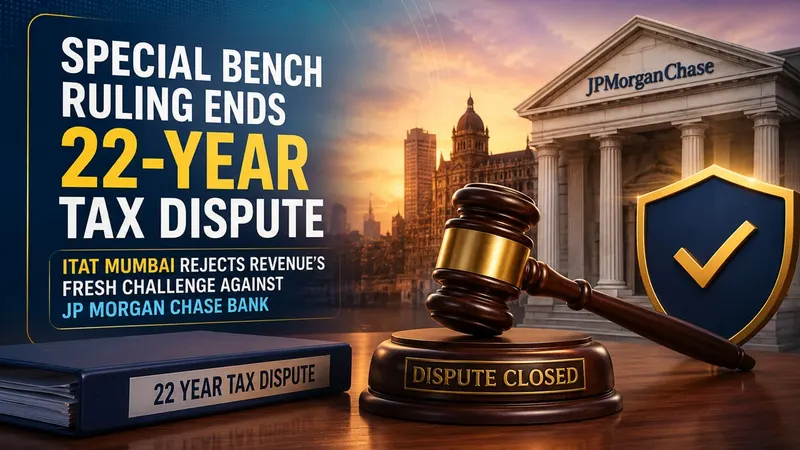 Special Bench Ruling Ends 22-Year Tax Dispute: ITAT Mumbai Rejects Revenue’s Fresh Challenge Against JP Morgan Chase Bank