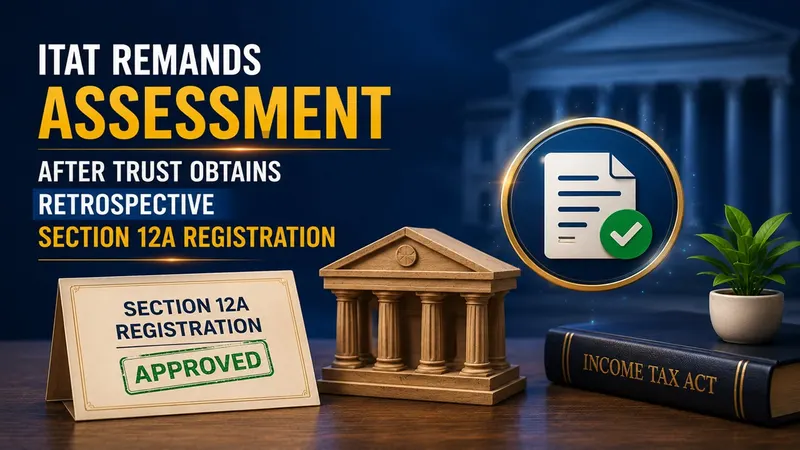 ITAT Remands Assessment After Trust Obtains Retrospective Section 12A Registration  