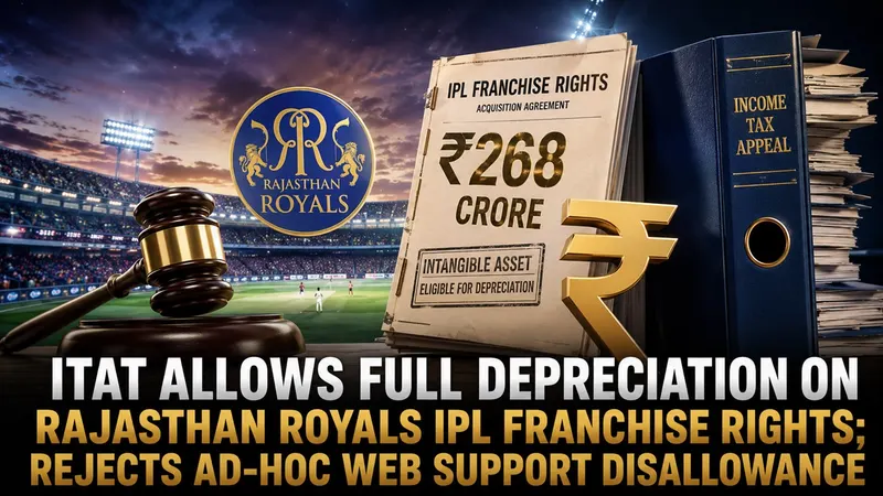 ITAT Allows Full Depreciation on Rajasthan Royals IPL Franchise Rights; Rejects Ad-hoc Web Support Disallowance