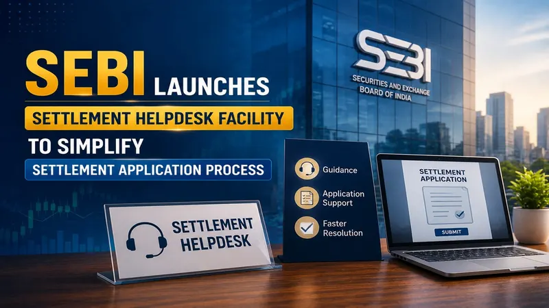 SEBI Launches Settlement Helpdesk Facility to Simplify Settlement Application Process