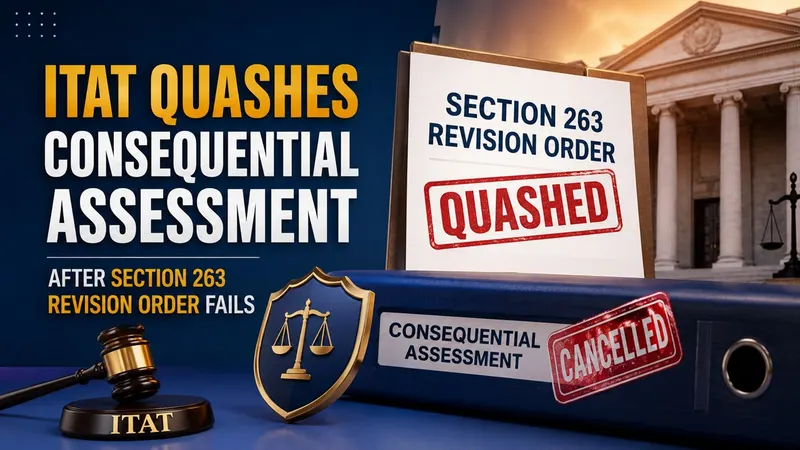 ITAT Quashes Consequential Assessment After Section 263 Revision Order Fails